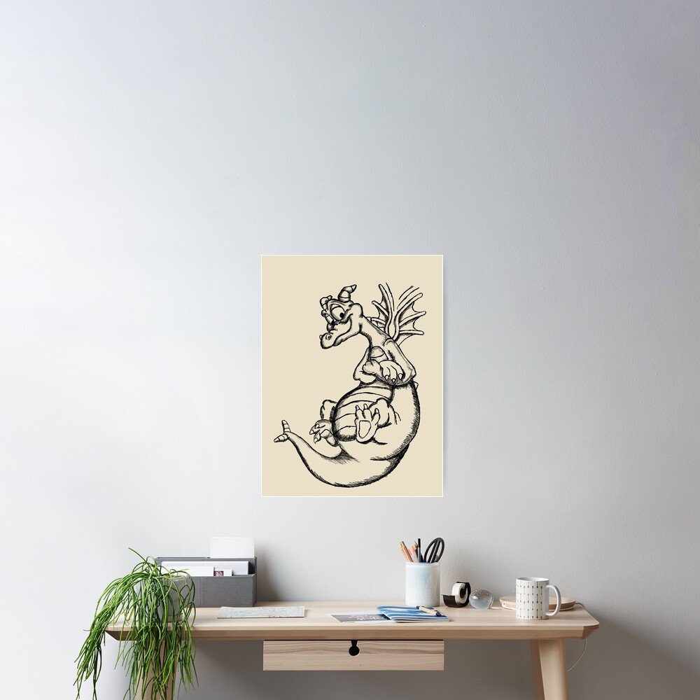 "Figment Outline (Sketch) " Poster for Sale by Natedagrr8 Redbubble