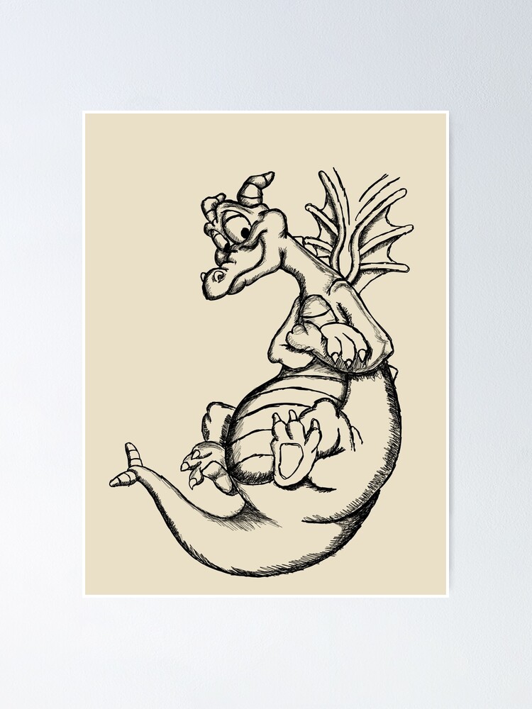 "Figment Outline (Sketch) " Poster for Sale by Natedagrr8 Redbubble