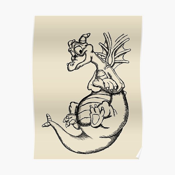 "Figment Outline (Sketch) " Poster for Sale by Natedagrr8 Redbubble