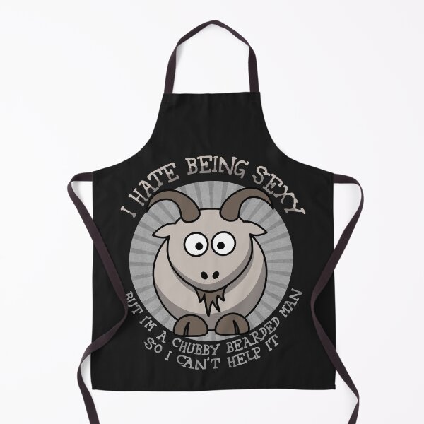 Item preview, I hate being sexy, but ... chubby, bearded (billy goat) designed and sold by SolidEarthArt.