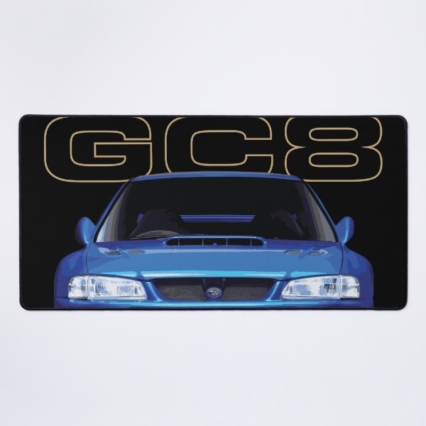 Vista previa del artículo con la obra «prodrive p25 JDM Impreza WRX STI GC8 azul sónico 22b restomode mcrae burns», diseñado y vendido por cowtownCOWBOY.