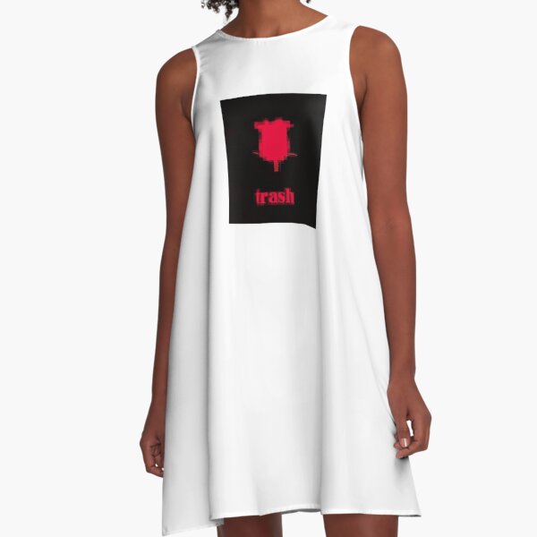 pixel trash rose A-Line Dress