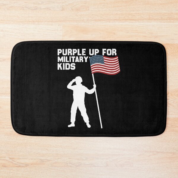 Item preview, Purple Up Military Kids Military Child Month Navy Flag designed and sold by HaaChris-Artis.