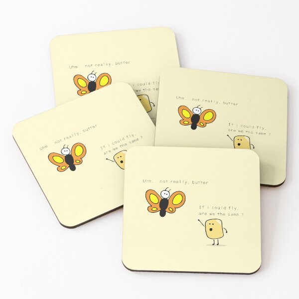 Item preview, butter and butterfly designed and sold by wordspotrayal.