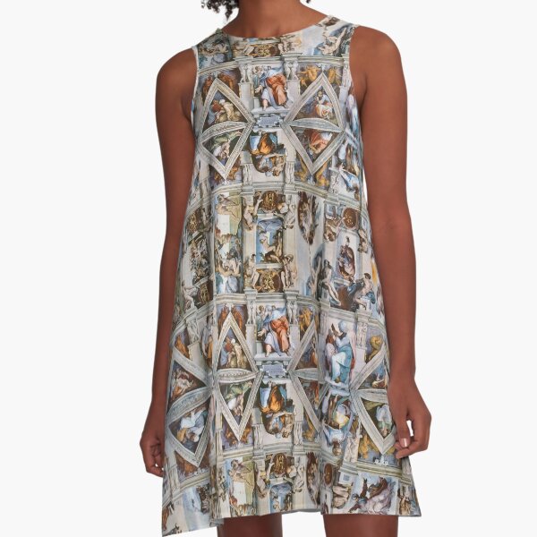 Michaelangelo - Sistine Chapel Ceiling A-Line Dress