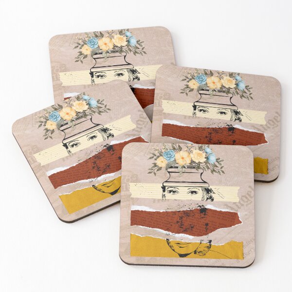 Item preview, shadow between the face  & flowers in her head designed and sold by TypeWrite.