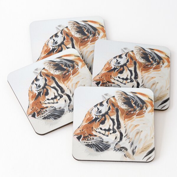 Item preview, Distinguished Looking Tiger Profile Graphic Design designed and sold by CreativeCranium.