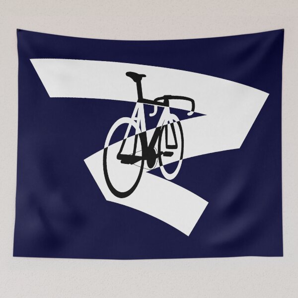 Item preview, Track Bicycle Marker Ink Art Two Tone Inverted designed and sold by RabeDesigns.