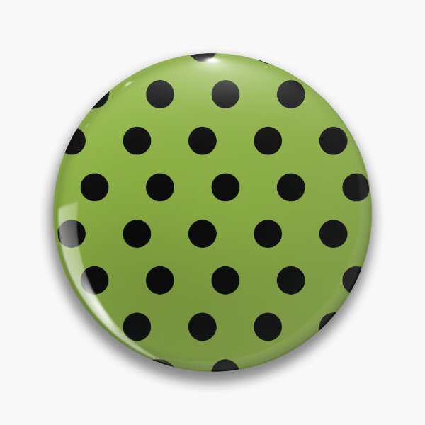 Item preview, Classic Polka Dot_ Black Medium Green Kiwi Green Oliver Green  designed and sold by mimihuang creations.