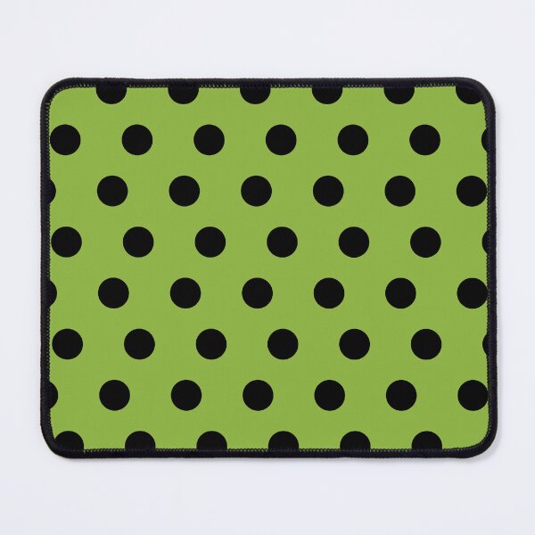 Item preview, Classic Polka Dot_ Black Medium Green Kiwi Green Oliver Green  designed and sold by mimihuang creations.