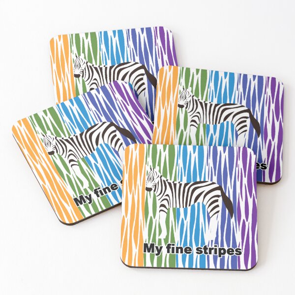 Item preview, fine stripes,zebra,RAINBOW designed and sold by zzzozzo.