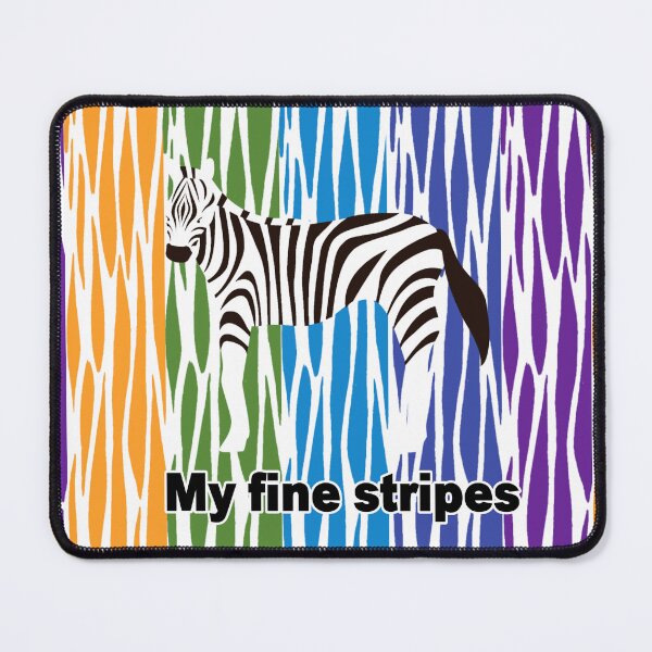 Item preview, fine stripes,zebra,RAINBOW designed and sold by zzzozzo.