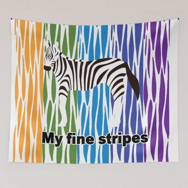 Item preview, fine stripes,zebra,RAINBOW designed and sold by zzzozzo.