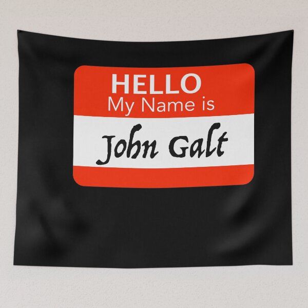 Item preview, Who is John Galt? designed and sold by Hair-brained  Haberdasher.