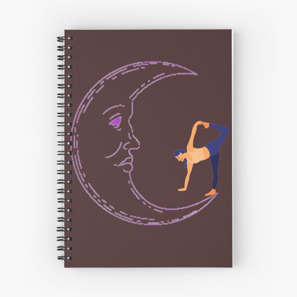 Item preview, Half moon Yoga illustration design designed and sold by Delightandarts.