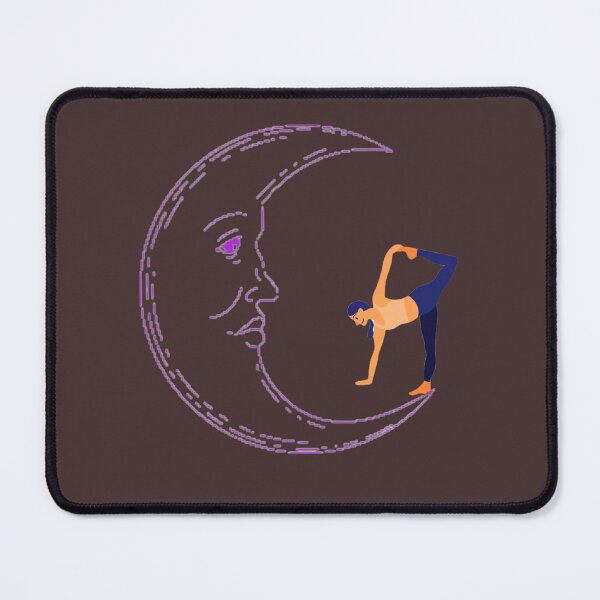 Item preview, Half moon Yoga illustration design designed and sold by Delightandarts.