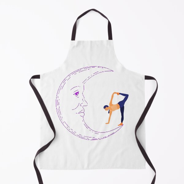 Item preview, Half moon Yoga illustration design designed and sold by Delightandarts.