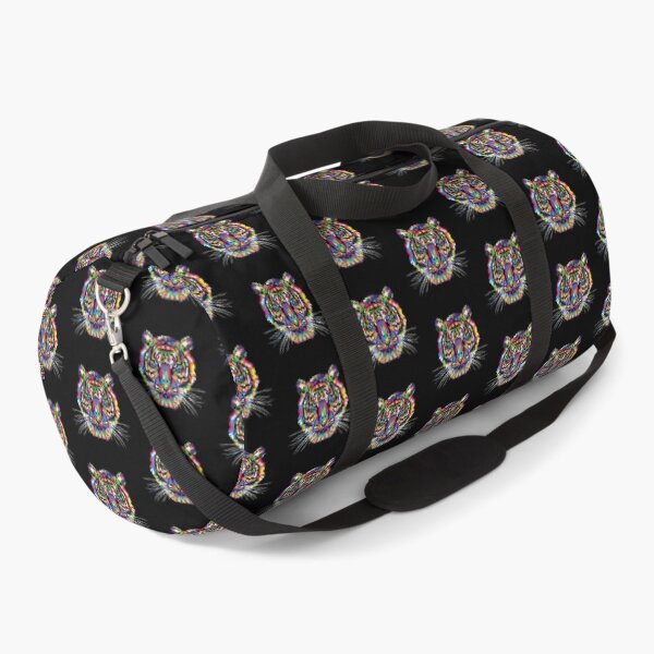 Item preview, Beautiful Art Multicolor Tiger Head On Black Background designed and sold by CreativeCranium.