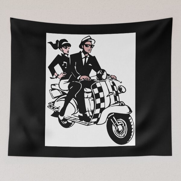 Item preview, Rude Boy and Girl on a scooter Poster designed and sold by dalinloomerp.