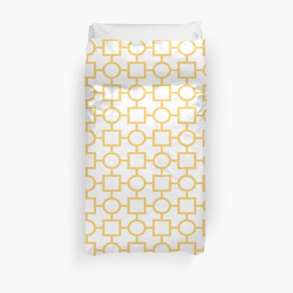 Circle Square Pattern Duvet Cover