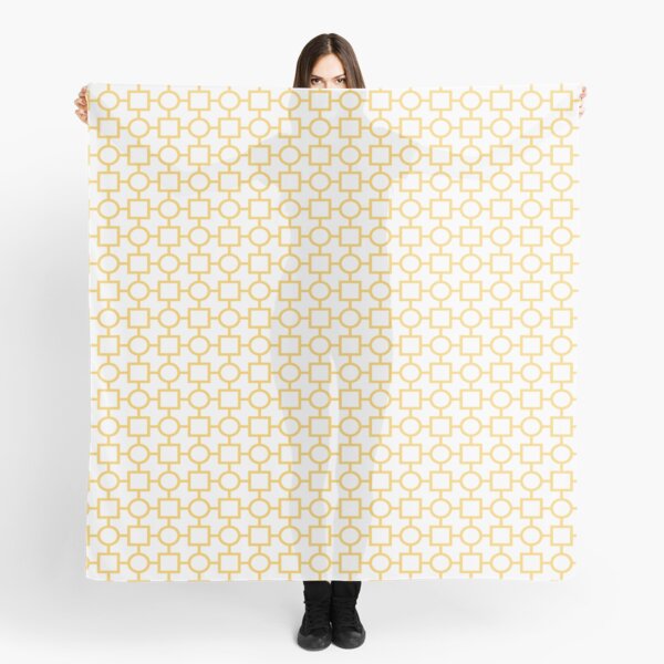 Circle Square Pattern Scarf