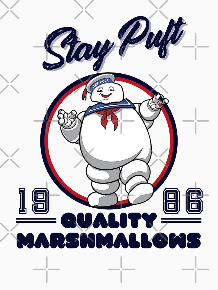 "Stay Puft, Quality Marshmallows, 1980's vintage movies" Tshirt for