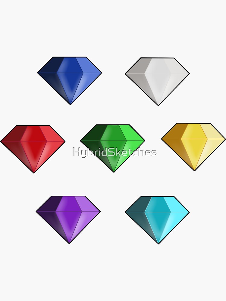 Sonic 7 Chaos Emeralds crystal and Power Rings IN A GIFT BOX 