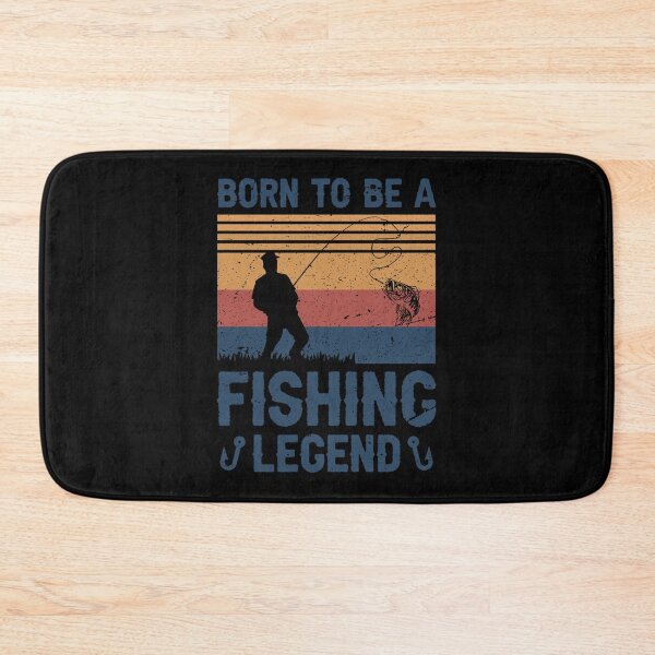Item preview, born to be a fishing legend funny sarcastic vintage fishing humor Sticker designed and sold by JacinLeffler.