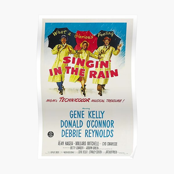 Singin'-Movies Rain Poster