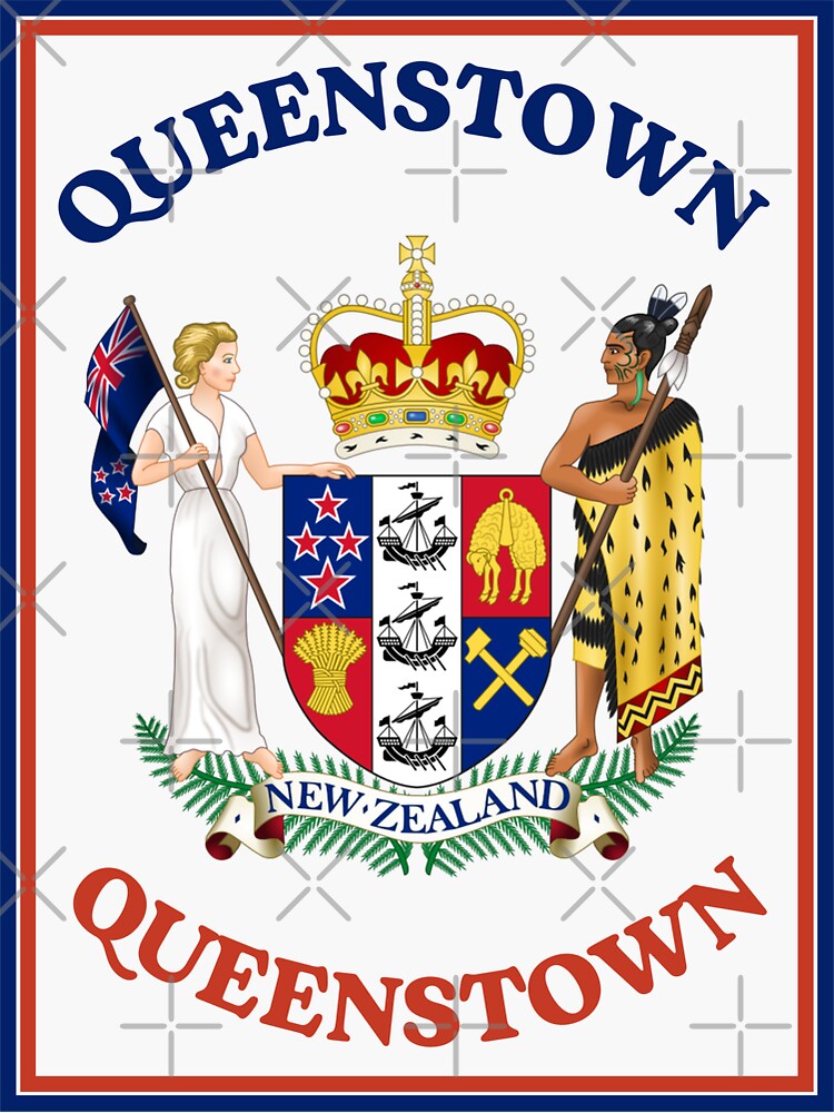 "City of Queenstown New Zealand" Sticker for Sale by FedSherDesign