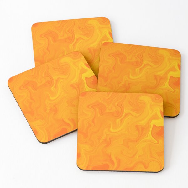 Item preview, Orange Yellow color mix marble summer blossom designed and sold by khulisara246.