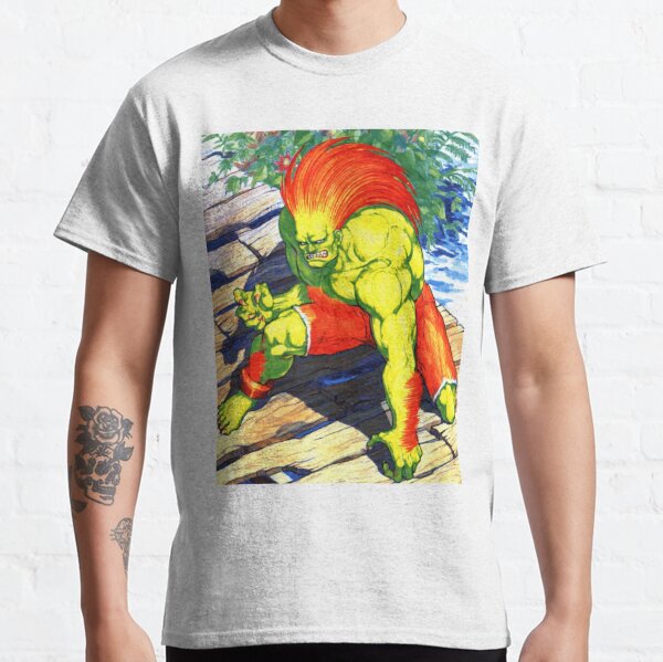 Blanka Musical Fighter Premium Unisex T-shirt vectorized 