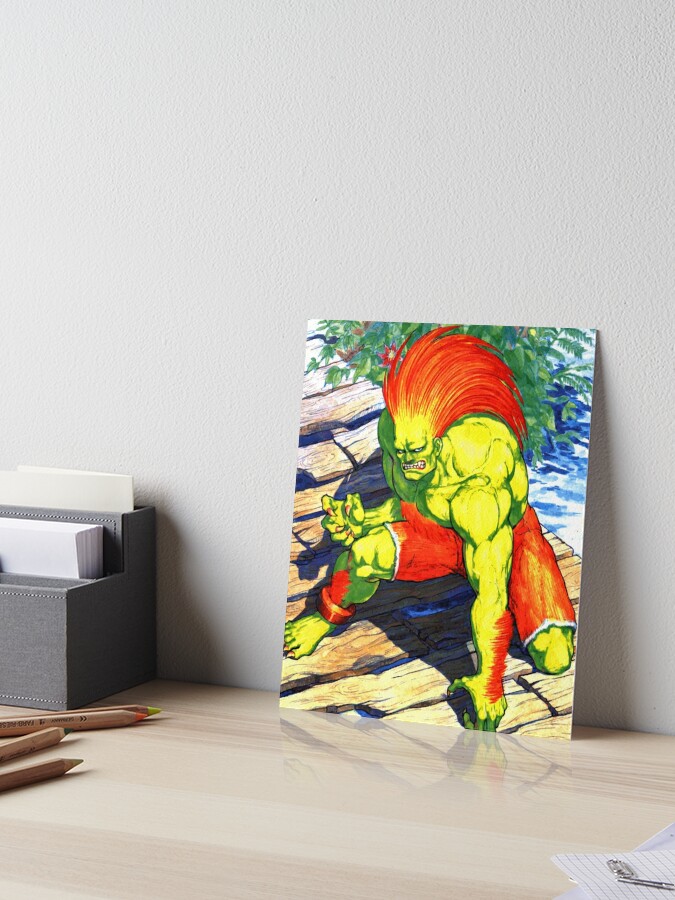 Super Street Fighter II - Blanka Art Board Print for Sale by
