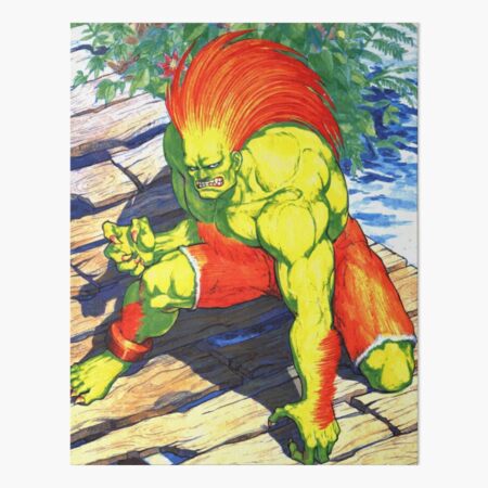 Blanka, street fighter fighter Art Board Print by feria-e