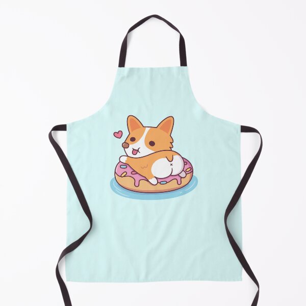 Item preview, Cute Corgi Showing Booty On Donut Pool Float designed and sold by rustydoodle.