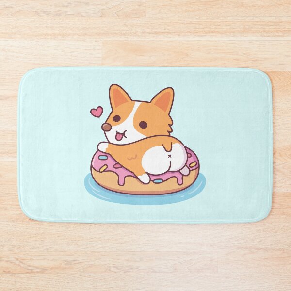 Item preview, Cute Corgi Showing Booty On Donut Pool Float designed and sold by rustydoodle.