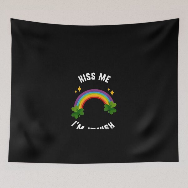 Item preview, St Patricks Day Kiss Me I'm Jewish Rainbow Shamrock TShirt designed and sold by Elias4Rosal.