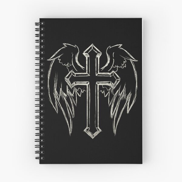 Item preview, Christian Gold Cross with Wings - Sketch designed and sold by Narrow-Path.