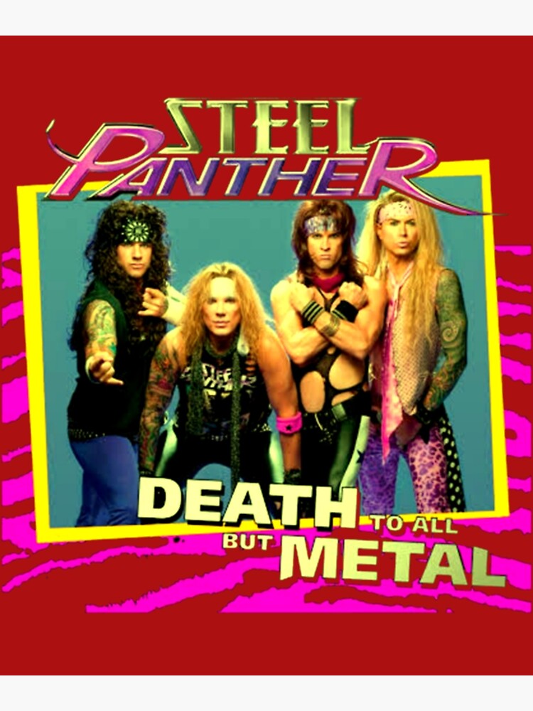 Steel Panther Band Rock Metal Clasic Logo Album Poster For Sale By