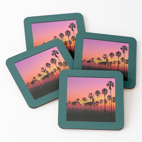 Item preview, Yacht Rock Palm Trees _amp_ Sunset Chiffon Top designed and sold by MortalMonkey3.
