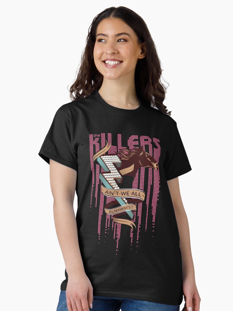 Thumbnail 1 of 7, Classic T-Shirt, The Killers We All Runaways designed and sold by MortalMonkey3.