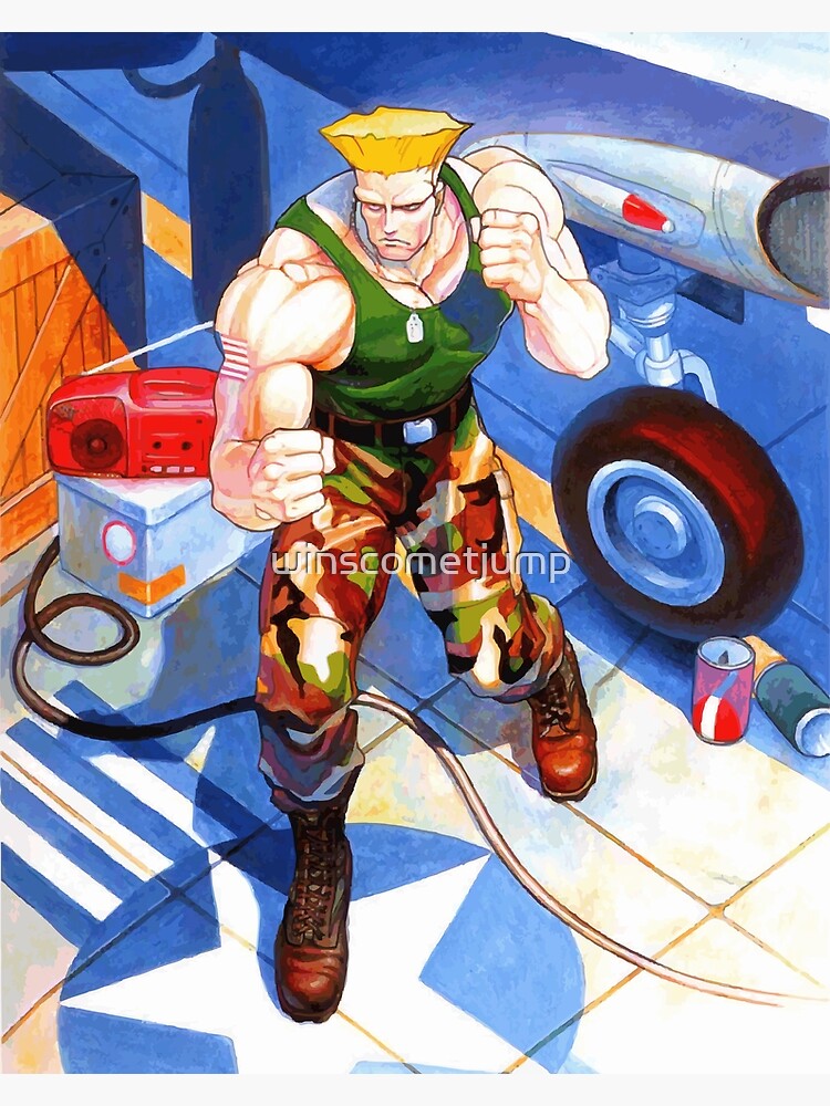 Super Street Fighter II - Guile Art Board Print for Sale by