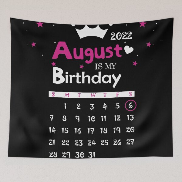 Item preview, Birthday Sat Aug 6th, 2022 designed and sold by Thealstars  ⭐⭐⭐⭐⭐.