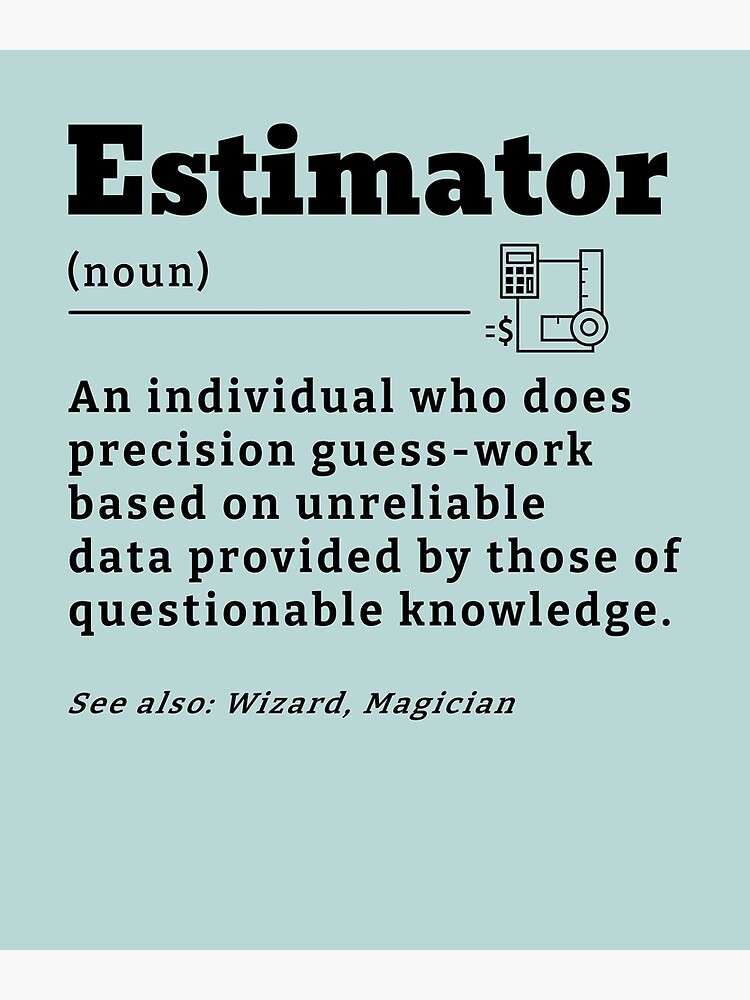 estimator-definition-funny-gift-job-titles-estimating-gifts-ideas