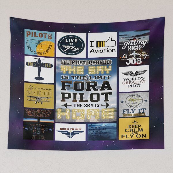 Item preview, To Most People The Sky Is The Limit Fora Pilot The Sky Is Home-Born To Fly designed and sold by SentaSchmitt.