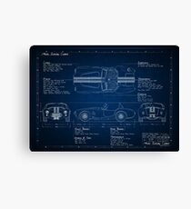 Shelby Cobra Blueprint Canvas Print