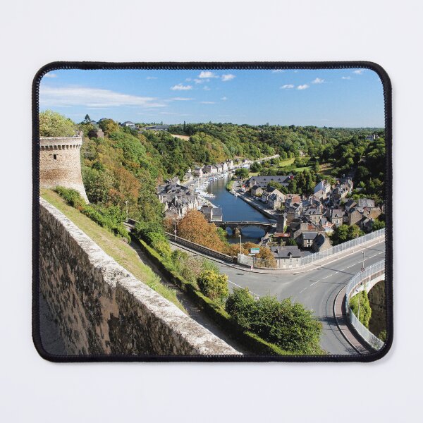 Item preview, View over viaduct, River Rance and Old Port of Dinan, Côtes-d'Armor, Brittany - France designed and sold by Marilyn Harris.