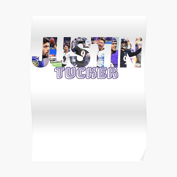 Justin Tucker Poster Baltimore Ravens Canvas Wrap Wall Art 