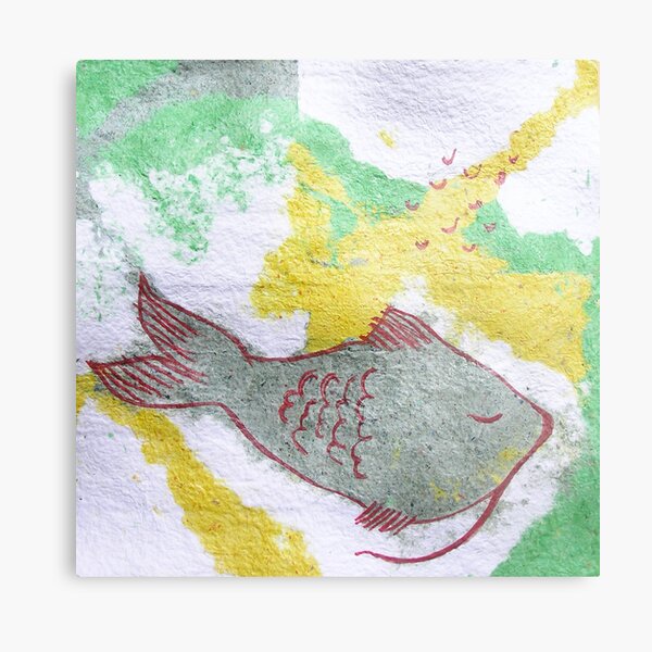 fish sleep Metal Print