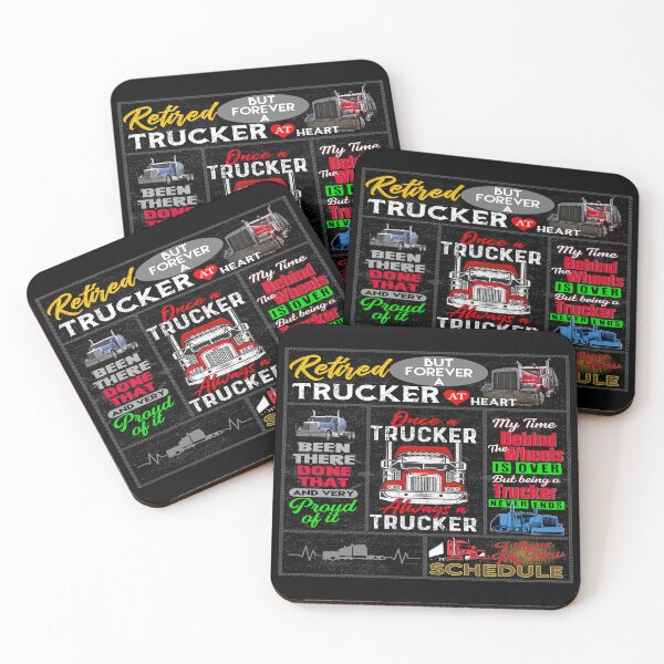 Item preview, Retired Trucker But Forever A Trucker At Heart designed and sold by SentaSchmitt.